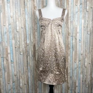 Rebecca Taylor 10 Silk Floral Rose Bustier Dress